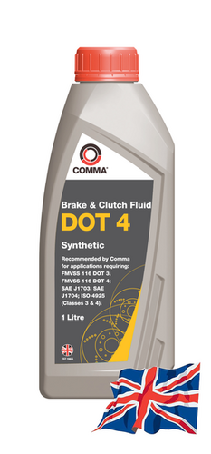 COMMA (BF41L) Жидкость тормозная COMMA 1л DOT 4 Brake Fluid