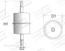 CHAMPION (L101606) Фильтр топливный