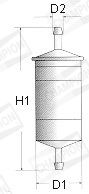 CHAMPION (L227606) Фильтр топливный (KL115)