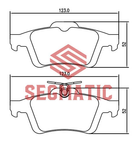 SEGMATIC (SGBP2557) Колодки тормозные