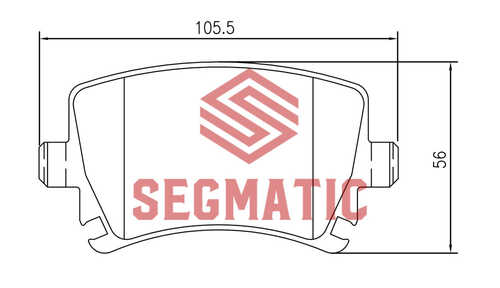 SEGMATIC (SGBP2559) Колодки тормозные