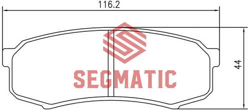 SEGMATIC (SGBP2563) Колодки тормозные
