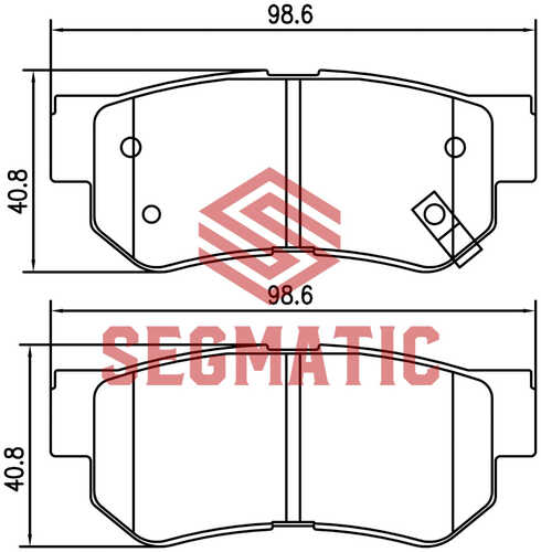 SEGMATIC (SGBP2568) Колодки тормозные