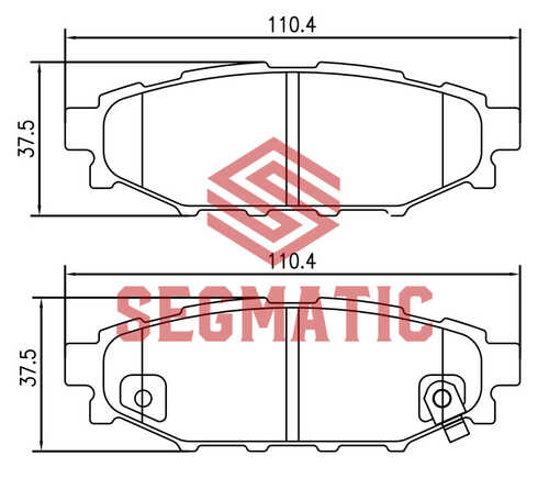 SEGMATIC (SGBP2599) Колодки тормозные SUBARU FORESTER 10- задн.