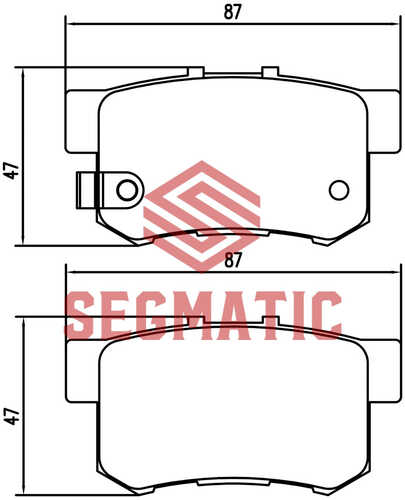 SEGMATIC (SGBP2621) Колодка торм диск зад Honda Cr-V 2.0 2001-2006, Honda Accord 2.4 2008-2015, Honda Cr-V 2.4 2001-200