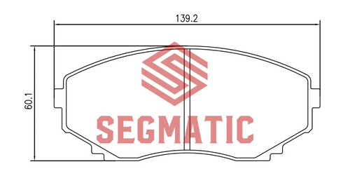 SEGMATIC (SGBP2637) Колодка торм диск пер Mazda Cx-7 2.3 2006-, Mazda Cx-7 2.5 2009-, Mazda Cx-9 3.7 2007-