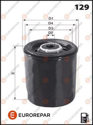 EUROREPAR (E148108) Фильтр топливный (дизель) MB W123/W460 2.0D-3.0D