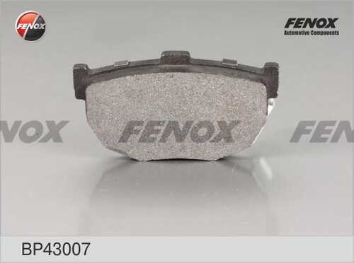 FENOX (BP43007) Колодки тормозные HYUNDAI ELANTRA 00-/LANTRA 90-00/KIA CERATO 04- задние