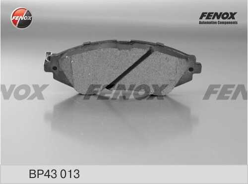 FENOX (BP43013) Колодки тормозные CHEVROLET LANOS/LACETTI/DAEWOO NEXIA пер. без сигн. износа