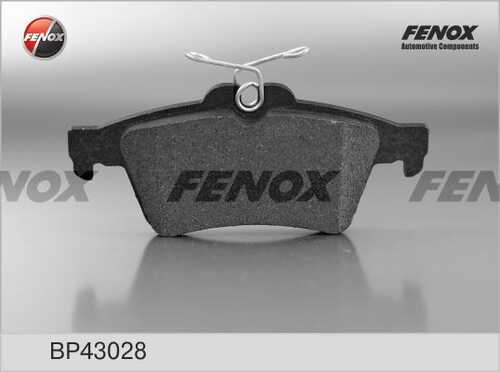 FENOX (BP43028) Колодки тормозные FORD FOCUS II/III/MAZDA 3/OPEL VECTRA C/VOLVO S40 задние