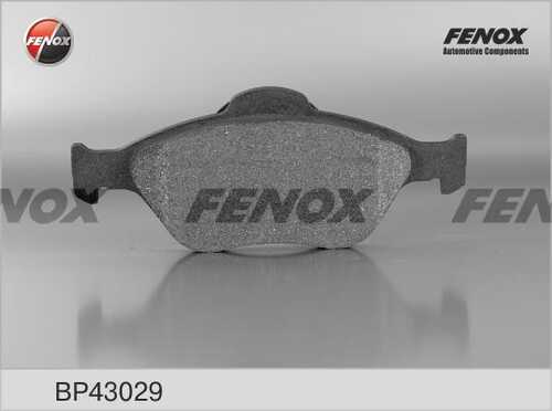 FENOX (BP43029) Колодки тормозные FORD FIESTA 95>01/01>/FUSION 01> передние