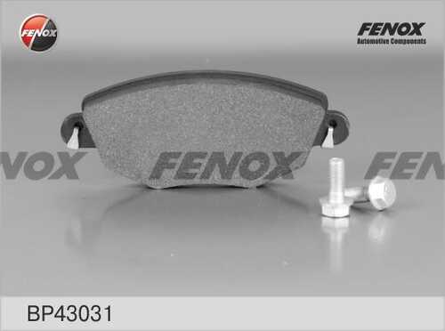 FENOX (BP43031) Колодки тормозные FORD MONDEO 00>07/JAGUAR X-TYPE 01> передние