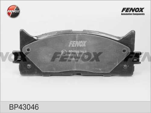 FENOX (BP43046) Колодки тормозные TOYOTA CAMRY V40 06-/V50 11-/LEXUS ES 240/350 06- передние