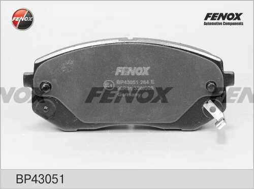 FENOX (BP43051) Колодки тормозные HYUNDAI IX35 10-/KIA SPORTAGE 10-/CARENS 02- передние