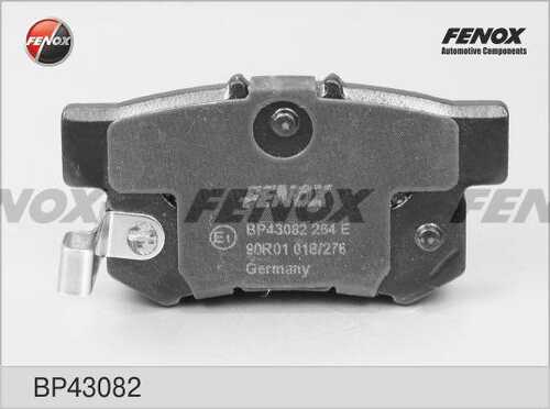 FENOX (BP43082) Колодки тормозные HONDA ACCORD 90-/CIVIC 97-/CR-V II/FR-V/PRELUDE 92-00 задние