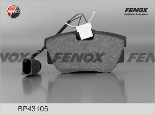 FENOX (BP43105) Колодки тормозные дисковые