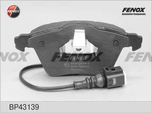 FENOX (BP43139) Колодки тормозные дисковые