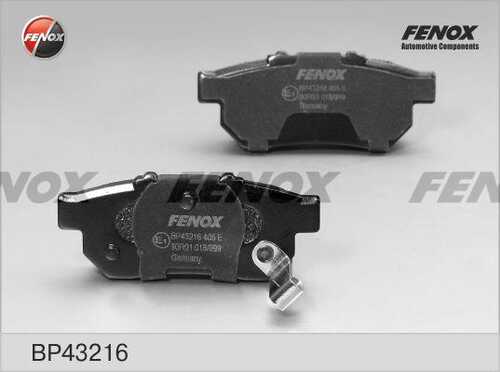 FENOX (BP43216) Колодки тормозные дисковые