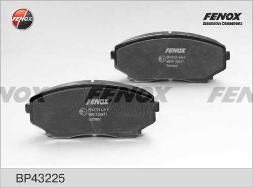 FENOX (BP43225) Колодки тормозные дисковые