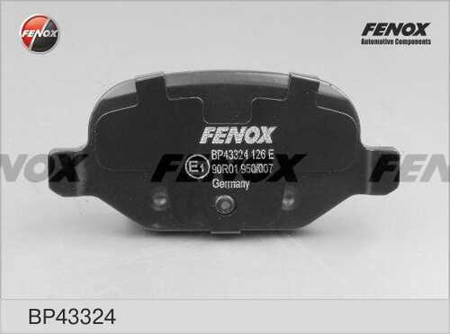 FENOX (BP43324) Колодки тормозные ALFA ROMEO 147 01-/156 02-05/FIAT LINEA 07- задние