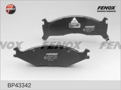 FENOX (BP43342) F-Колодки торм-е 165.1/171.1*49.3/55.4. Передние K
