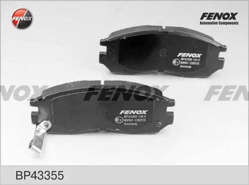 FENOX (BP43355) Колодки тормозные MITSUBISHI GALANT/LANCER 1.8-2.0 88-00 передние