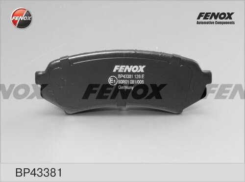 FENOX (BP43381) Колодки тормозные TOYOTA LAND CRUISER 100 98>07/LEXUS LX470 98>07задние