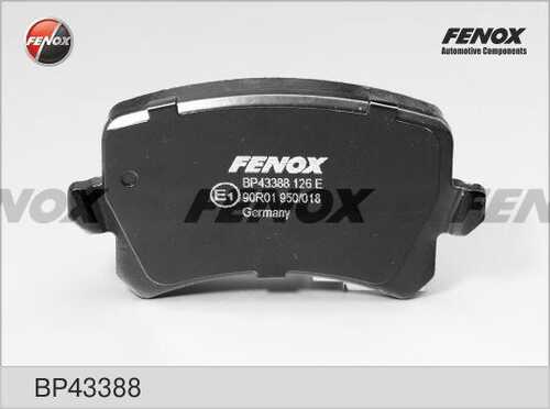FENOX (BP43388) Колодки тормозные дисковые