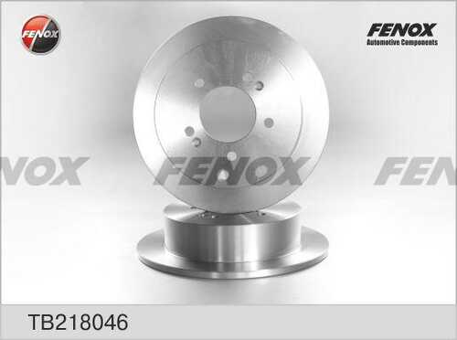 FENOX (TB218046) Диск тормозной HYUNDAI ix35/SANTA FE (SM)/TRAJET/TUCSON/KIA SPORTAGE 04- задний
