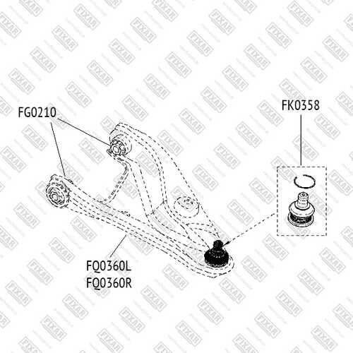 FIXAR (FG0210) Сайлентблок переднего рычага