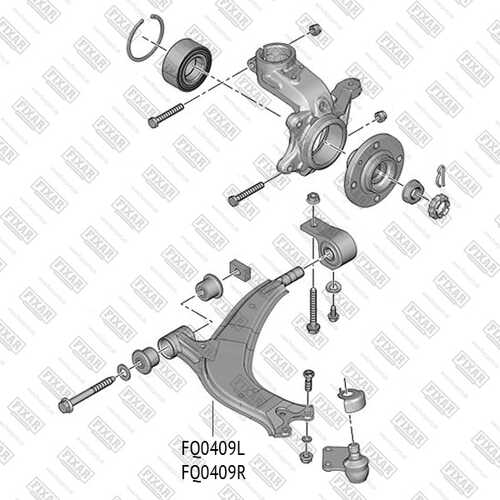 FIXAR (FQ0409L) Рычаг подвески передний нижний левый