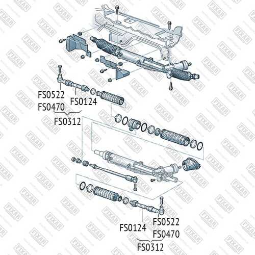FIXAR (FS0522) Наконечник р/т AUDI A4 95-05/A6 98-01/A8 94-03/VW PASSAT 97-05 лев/прав.