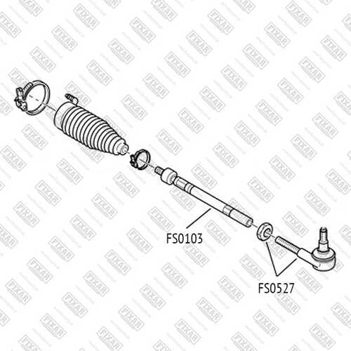 FIXAR (FS0527) Наконечник р/т CITROEN C4/BERLINGO/PEUGEOT 307/PARTNER лев/прав.