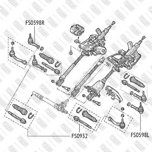 FIXAR (FS0598L) Наконечник рулевой тяги левый RENAULT Clio/Megane/Scenic/Kangoo 96->NISSAN Micra FIXAR FS0598L