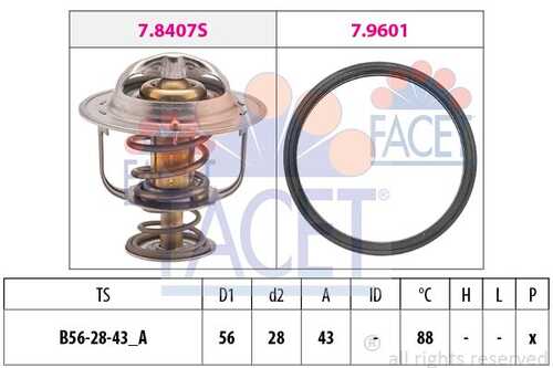 EPS(FACET) (78408) Термостат (с прокладкой)