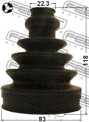 FEBEST (2715S60T) Пыльник ШРУСа AUDI A4 II-III/A6 II/VW GOLF IV/FORD/VOLVO 1.8-4.2 95-10 внутр.