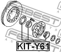 FEBEST (KITY61) Подшипник ступ. NISSAN PATROL 97-10 к-кт