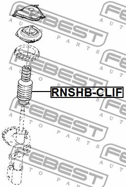 FEBEST (RNSHBCLIF) Пыльник+отбойник NISSAN MICRA 02-/NOTE 05-/TIIDA 05-