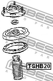 FEBEST (TSHB20) Пыльник+отбойник TOYOTA/MITSUBISHI/HONDA/MAZDA/NISSAN (к-т на 1 амортизатор)
