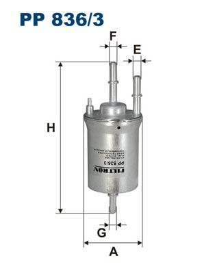 FILTRON (PP8363) Фильтр топл.VW/AUDI/SKODA без регулятора давления