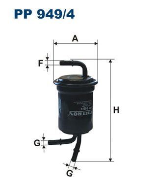 FILTRON (PP9494) Фильтр топливный KIA CARENS/CARENS II/SHUMA I/SHUMA II 00-