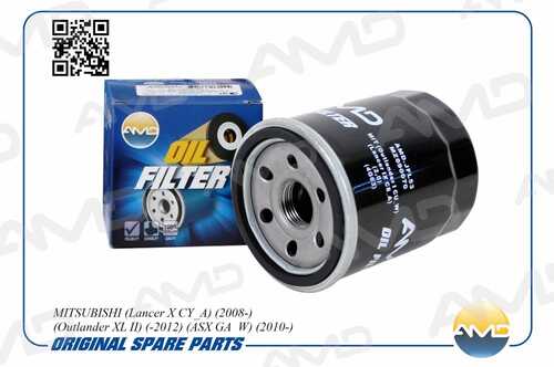 AMD (AMDJFL53) Фильтр масляный MITSUBISHI Lancer X CY_A 2008- Outlander XL II -2012 ASX GA_W 20