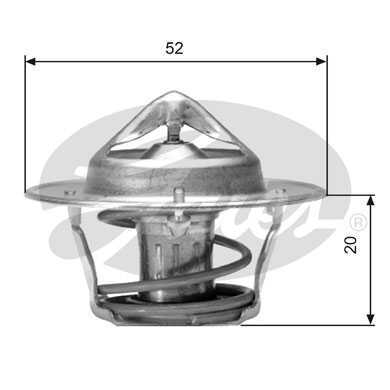 GATES (TH04182G1) Термостат HONDA/SUBARU/SUZUKI/TOYOTA