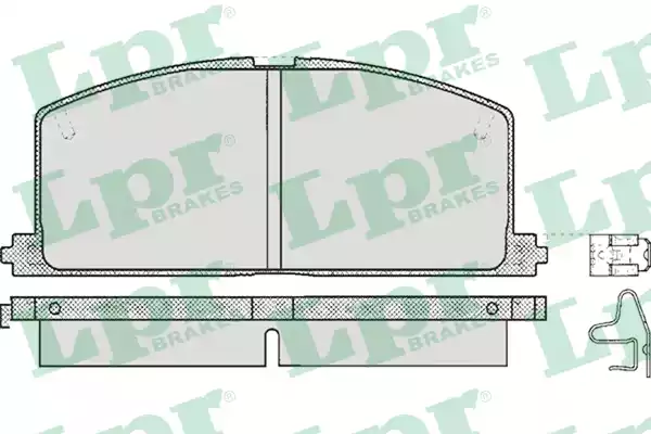 AP (05P268) Колодки тормозные дисковые передн TOYOTA: CAMRY Liftback 83-88, CAMRY седан 83-88, CARINA II 83-88, CARINA II 87-92, CARINA II Station Wagon 87-92, CARINA II седан 83-88, C