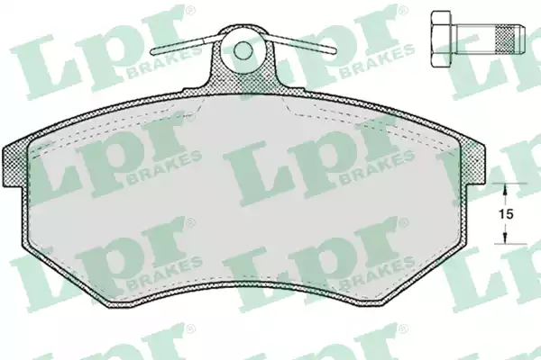 AP (05P299) Колодки тормозные дисковые передн AUDI: COUPE 81-88
