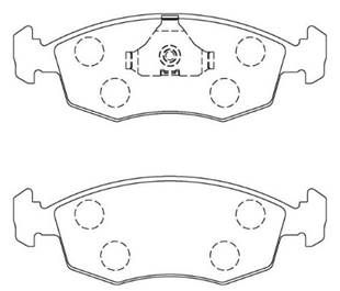 HSB (HP9335) Колодки тормозные дисковые FORD: Escort, Scorpio, Sierra