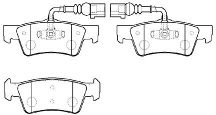 HSB (HP9975) Колодки тормозные дисковые VW: Multivan, Transporter V, Caravelle(T-5) 2.0, 2.5, Toureg