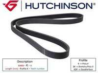 HUTCHINSON (938K5) Ремень ручейковый