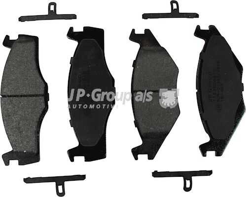 JP GROUP (1163600510) Колодки тормозные AUDI A3 97>/VW G4/SKODA OCTAVIA 97>09 1.4/1.6/1.8 передние