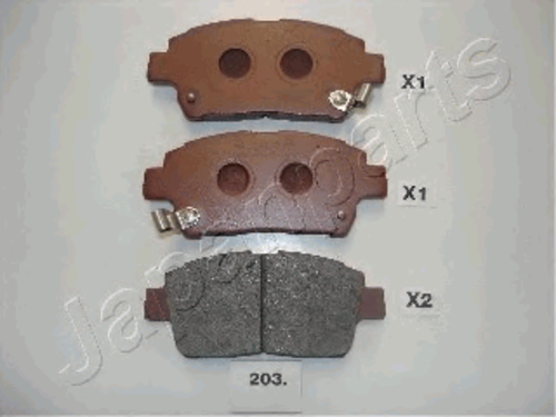 JAPANPARTS (PA203AF) Колодки торм.пер.